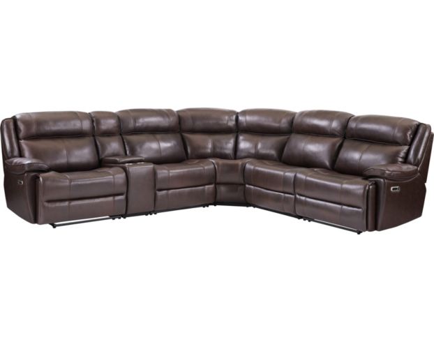 Parker House Eclipse Brown Leather 6-Piece Power Sectional large image number 1
