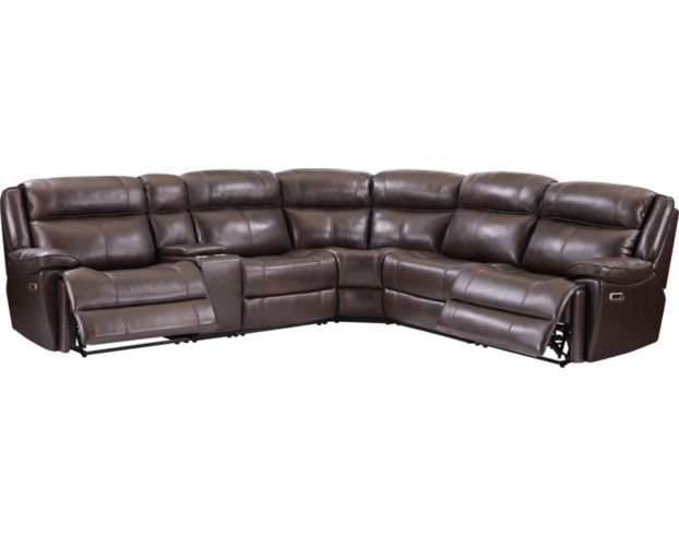 Parker House Eclipse Brown Leather 6-Piece Power Sectional large image number 3