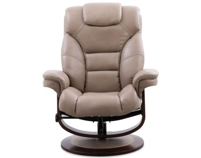 Parker House Monarch Linen Swivel Recliner and Ottoman