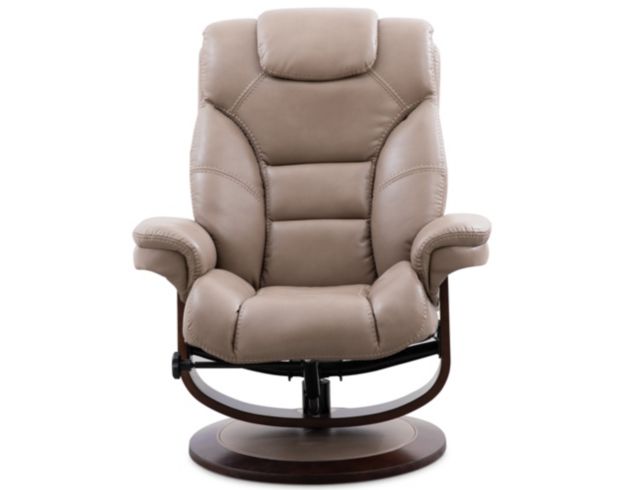 Parker House Monarch Linen Swivel Recliner and Ottoman large image number 1