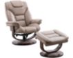 Parker House Monarch Linen Swivel Recliner and Ottoman small image number 2