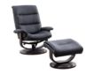 Parker House Knight Black Swivel Recliner & Ottoman small image number 1
