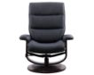 Parker House Knight Black Swivel Recliner & Ottoman small image number 2