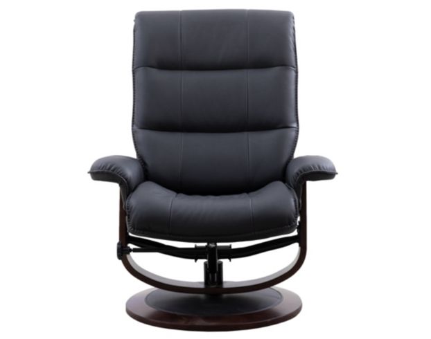 Parker House Knight Black Swivel Recliner & Ottoman large image number 2