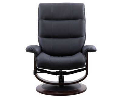 Parker House Knight Black Swivel Recliner & Ottoman