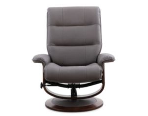Parker House Knight Gray Swivel Recliner with Ottoman