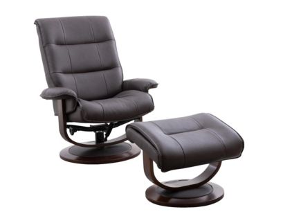 Parker House Knight Brown Swivel Recliner & Ottoman