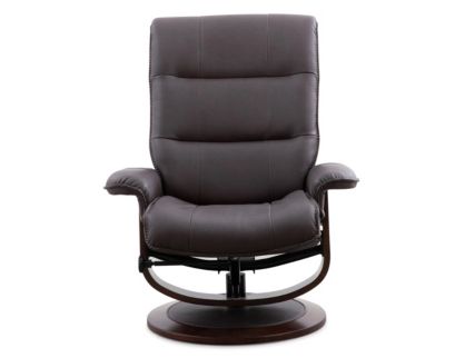 Parker House Knight Brown Swivel Recliner & Ottoman