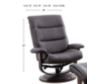 Parker House Knight Brown Swivel Recliner & Ottoman small image number 6
