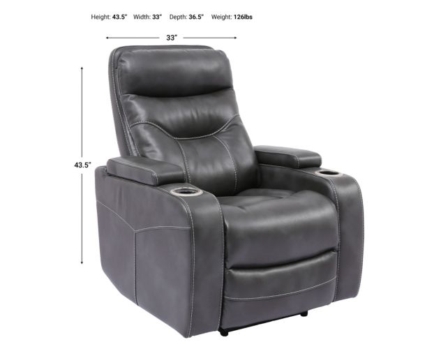 Parker House Origin Gray Power Home Theater Recliner large image number 4