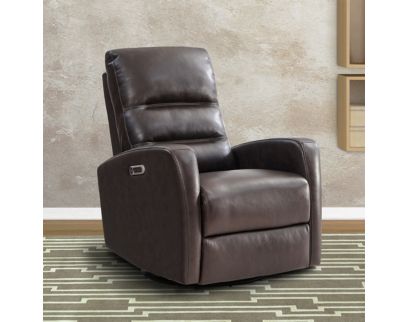 Parker House Ringo Brown Leather Power Swivel Glider Recliner