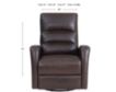 Parker House Ringo Brown Leather Power Swivel Glider Recliner small image number 7