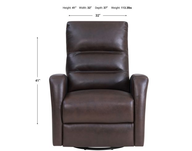 Leather power deals swivel glider recliner