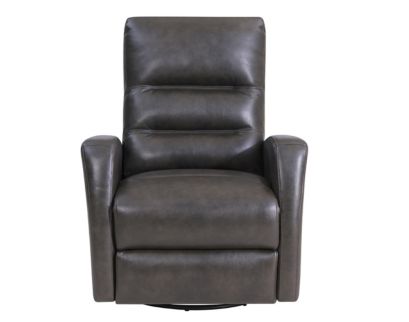 Parker House Ringo Gray Leather Power Swivel Glider Recliner