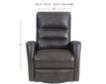 Parker House Ringo Gray Leather Power Swivel Glider Recliner small image number 7