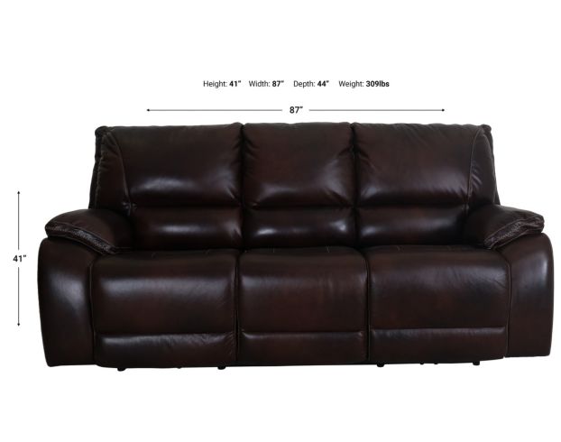 Parker House Vail Leather Power Reclining Sofa large image number 8