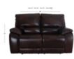 Parker House Vail Leather Power Loveseat small image number 7