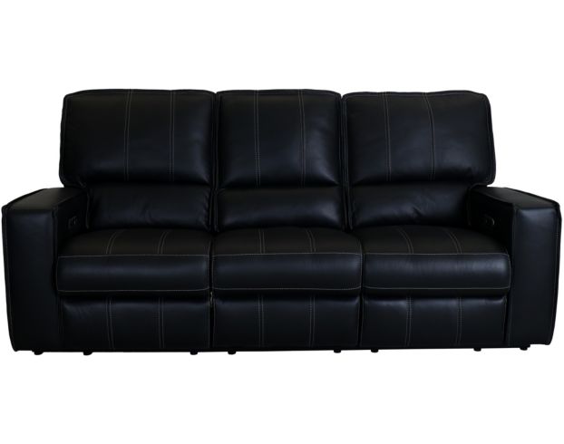 Parker House Rockford Black Leather Power Reclining Sofa large image number 1