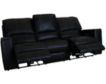 Parker House Rockford Black Leather Power Reclining Sofa small image number 3