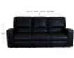 Parker House Rockford Black Leather Power Reclining Sofa small image number 6