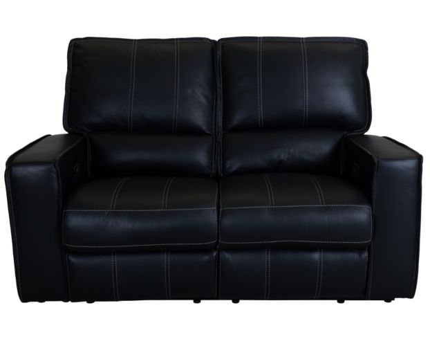 Parker House Rockford Black Leather Power Reclining Loveseat large image number 1