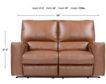 Parker House Rockford Saddle Leather Power Reclining Loveseat small image number 4
