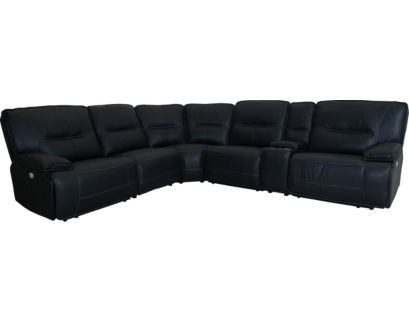 Parker House Spartacus Black 6-Piece Power Sectional