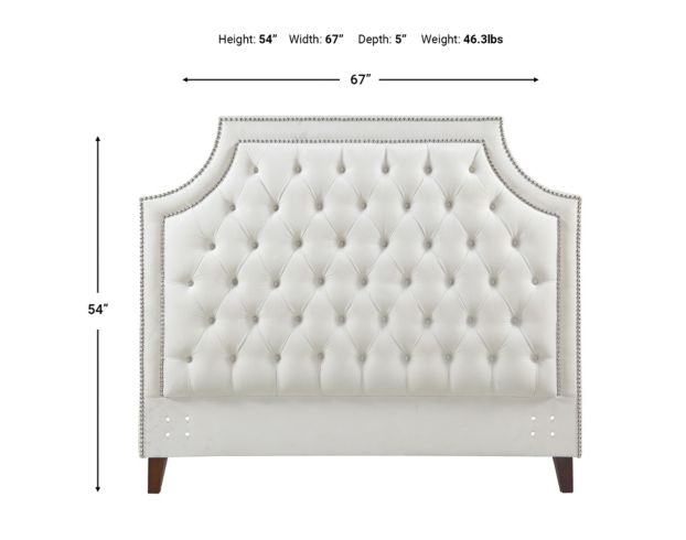 Parker House Jasmine Champagne Queen Headboard large image number 2