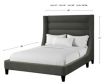 Parker House Jacob Luxe Dark Gray Queen Bed small image number 4