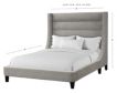 Parker House Jacob Luxe Light Gray Queen Bed small image number 4
