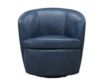 Parker House Barolo Navy 100% Leather Swivel Club Chair small image number 1