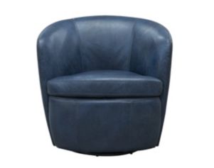 Parker House Barolo Navy 100% Leather Swivel Club Chair