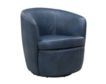 Parker House Barolo Navy 100% Leather Swivel Club Chair small image number 2