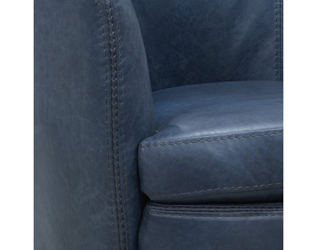 Parker House Barolo Navy 100% Leather Swivel Club Chair large image number 5