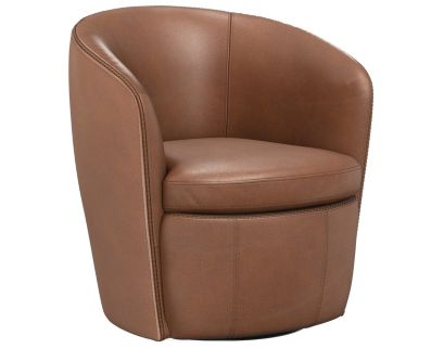 Parker House Barolo Whiskey Genuine Leather Swivel Club Chair