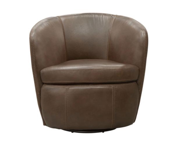 Parker House Barolo Brown 100% Leather Swivel Club Chair large image number 1