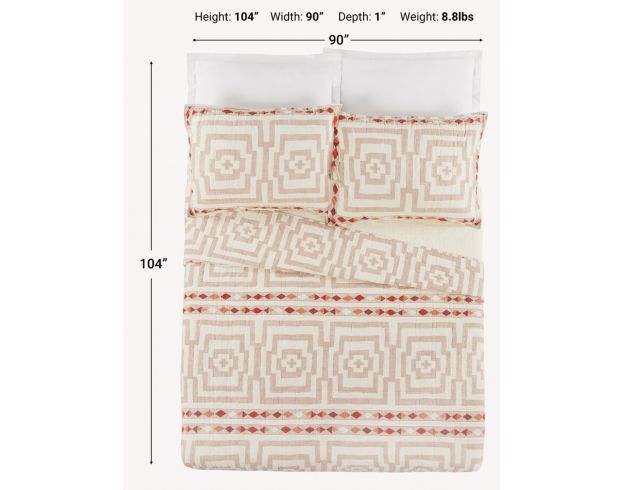 Peking Handicraft Hypnotic 3-Piece King Quilt Set large image number 7