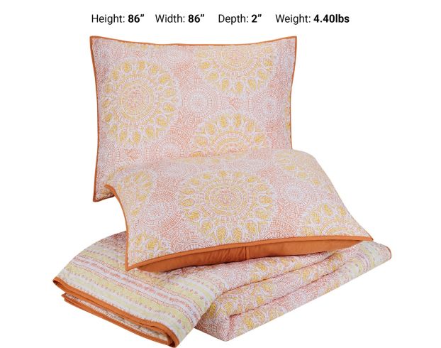 Peking Handicraft Jessica Simpson 3-Piece Full/Queen Quilt Set large image number 5