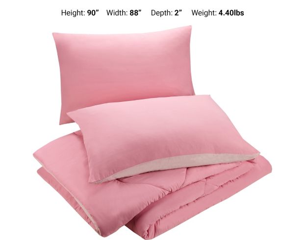 Peking Handicraft Urban Playground Pink 3-Piece Full Comforter large image number 5