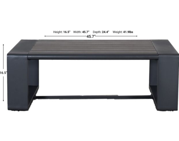 Plank & Hide Nova Outdoor Coffee Table large image number 5