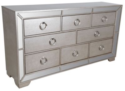 Pulaski Farrah Mirrored Dresser Homemakers Furniture