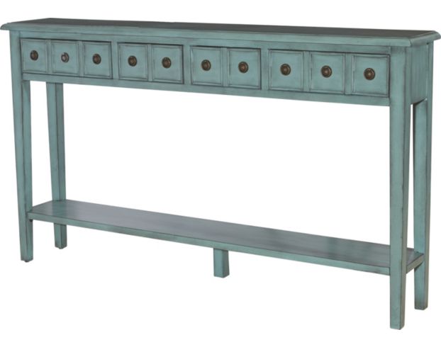 Powell Sadie Teal Console Table large image number 1