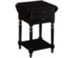 Powell Black Dropleaf Accent Table small image number 1