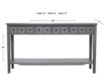 Powell Sadie Gray Console Table small image number 7