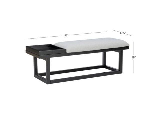 Powell Max Bench with Storage Tray large image number 5