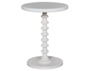 Powell Spectrum White Spindle Table