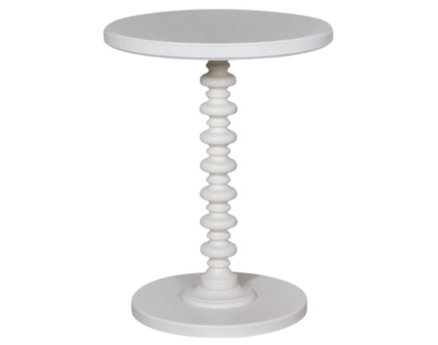 Powell Spectrum White Spindle Table large image number 1