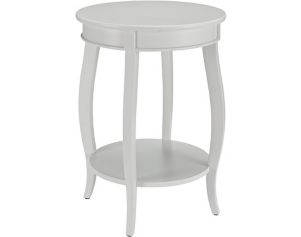 Powell Rainbow White Accent Table