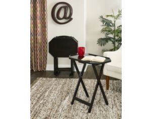 Powell Oliver Brown Octagon Tray Tables