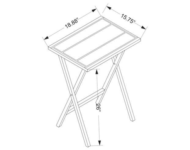 White deals tv trays